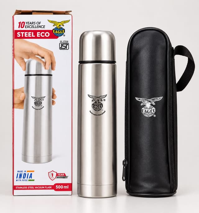 Eagle Steel Eco Stainless Steel Vacuum Flask -500 ML
